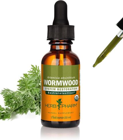 Herb Pharm Certified Organic Wormwood Liquid Extract for Digestive System Support - 1 Ounce in Kuwait
