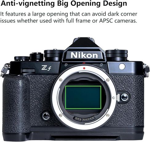 محول عدسة التركيز التلقائي Megadap EFTZ21 فتحة إلكترونية مدمجة متوافقة مع كاميرا Nikon Z Zf Z6III Z9 Z8 Z7 Z6 Z7II Z6II Z5 Z50 ZFC لعدسة Canon EOS EF Sigma Tamron EF Series (EFTZ 21) in Kuwait