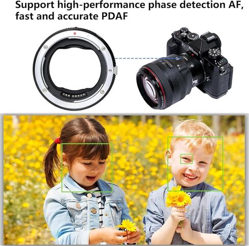 محول عدسة التركيز التلقائي Megadap EFTZ21 فتحة إلكترونية مدمجة متوافقة مع كاميرا Nikon Z Zf Z6III Z9 Z8 Z7 Z6 Z7II Z6II Z5 Z50 ZFC لعدسة Canon EOS EF Sigma Tamron EF Series (EFTZ 21) in Kuwait
