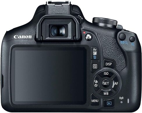 كاميرا Canon EOS Rebel T7 DSLR مع مجموعة أساسية من العدسات EF-S 18-55mm وEF 75-300mm مع حقيبة وبطارية ومجموعة مرشح وبطاقة SD سعة 32 جيجابايت وواقي شاشة ومجموعة تنظيف in Kuwait