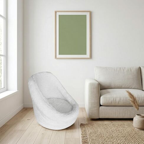 DOITOOL Newborn Chair for Photoshoot, White Baby Photography Props Mini Sofa Newborn Posing Seat Infant Studio Couch Toddler Picture Accessories in Kuwait