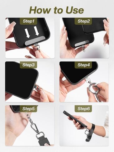 Clip and Go Strap for Phone with Wallet Crossbody Phone Lanyard in Saudi Arabia
