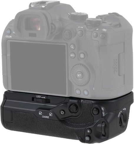 Fotga Vertical Battery Grip for Canon EOS R5II R5 R5C R6 R6II R6III Camera Replacement BG-R20 with Shutter Button, Control Dial, Holds Up to 2X LP-E6 LP-E6NH LP-E6N Batteries for Extended Shooting in Kuwait