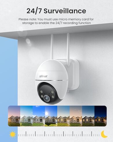 نظام كاميرا أمان ieGeek 8MP PoE مع كاميرات أمان تعمل بالطاقة الشمسية AOV لاسلكية في الهواء الطلق in Kuwait