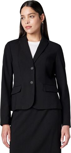 Calvin Klein Women's Two Button Lux Blazer (Petite, Standard, & Plus) in Saudi Arabia
