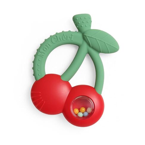 Itzy Ritzy Rattle Teether - Bitzy Shake Silicone Rattle (Cherries) in Kuwait