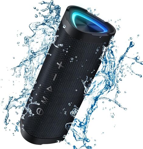 Vanzon Portable Bluetooth Speaker，V40 IPX7 Waterproof Wireless Speakers with 24W Stereo Sound and Dual Pairing Bluetooth 5.0 in Saudi Arabia