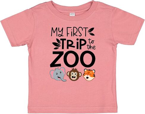 inktastic My First Trip to The Zoo Cute Animals Baby T-Shirt in Kuwait
