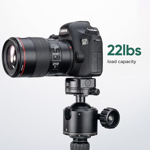 FANAUE Low Profile Camera Tripod Ball Head Mount, 55mm Tripod BallHead with 360° Swivel & 90° Tilt Panoramic Compatible with Arca, (XB-55T) in Kuwait