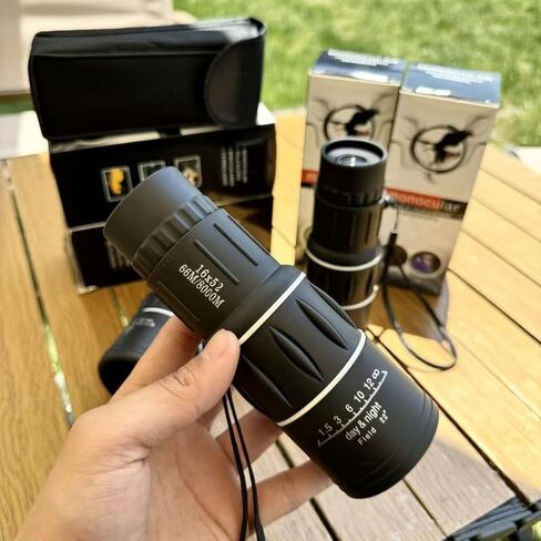 16x40 Monocular Telescope with Phone Holder for Adults - High Powered for Bird Watching, Travel & Concerts - Lightweight, BAK4 Prism & Multi-Coated Optics in Kuwait