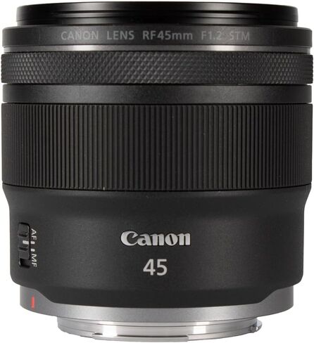 Canon 45mm f/1.2 STM Lens RF Mount | Fast Lens with Smooth Autofocus and Exceptional Low Light Performance Full Frame Mirrorless Cameras (7198C002) + Lens Filter Kit + More(4pc Bundle) in Kuwait