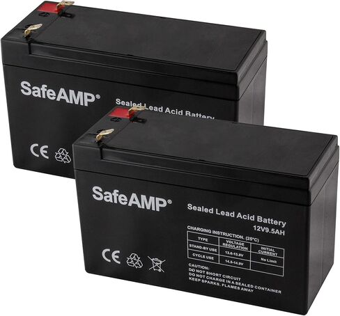UPS 9.5AH ، بطارية بديلة 12 فولت متوافقة مع طرز APC UPS E650G1 ، BE750G ، BR700G ، BE850M2 ، BE850G2 ، BX850M ، BE650G ، BN600 ، BN700MC ، BN900M ، ... (1 Pack) in Saudi Arabia