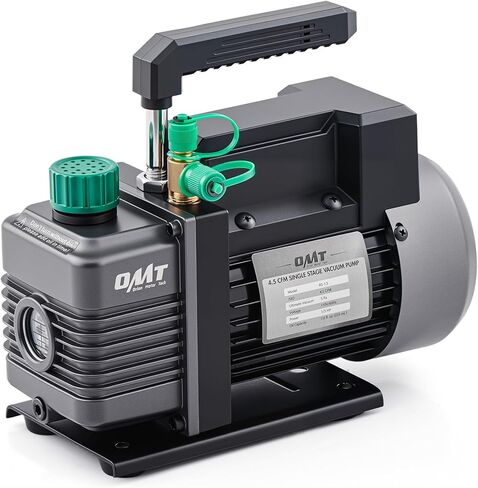مضخة شفط أوريون موتور تيك 4.5 cfm ، مضخة فراغ 1 مرحلة HVAC لأنظمة R12 R22 R134a R410a ، مضخة شفط صغيرة 1/3 حصان 38 ميكرون لخدمة مكيف الهواء والشحوم وغيرها، تشمل الزيت in Saudi Arabia