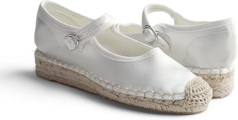 Feversole Close Toe Hand Stitching Espadrilles Women's Comfort Breathable Ankle Strap Low Heel Wedge in Saudi Arabia