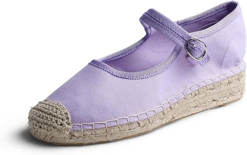 Feversole Close Toe Hand Stitching Espadrilles Women's Comfort Breathable Ankle Strap Low Heel Wedge in Saudi Arabia