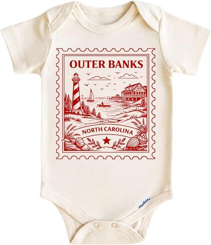 Outer Banks North Carolina Baby Onesie - newborn gifts - Vacation Baby Bodysuit for Boys, Girls in Kuwait