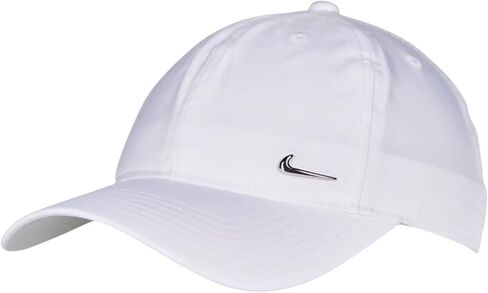 Nike Unisex Children's Nan Dri-fit Metal Swoosh Club Backpack, White, Medium in Kuwait