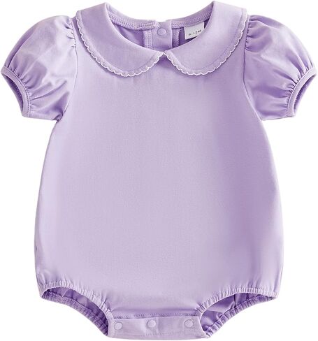 Balaflyie Bubble Romper Baby Boy Girl Cotton Collar Bodysuit Oversize T-shirt Romper Infant Top in Kuwait