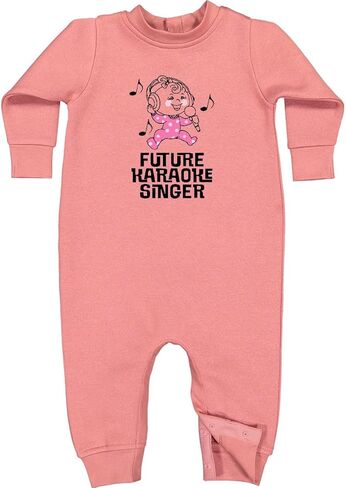 inktastic Future Karaoke Singer Girls Baby Fleece Romper in Kuwait