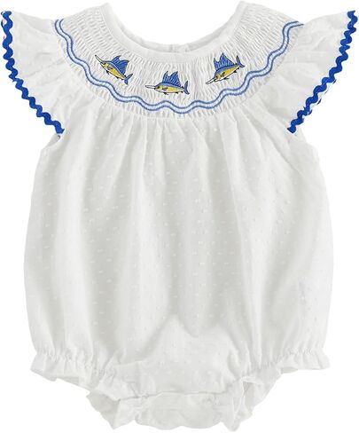 PUHHAPIEY Newborn Baby Girl Strawberry Onesie Fly Sleeve Crochet Bubble Onesie Romper Summer Linen Outfit 0 3 6 9 12 Month in Saudi Arabia