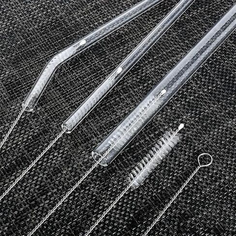 10Pcs Straw Cleaning Brush, Reusable Metal Handles Straw Cleaner Brush Extra Long, Water Bottle and Tubes in Kuwait