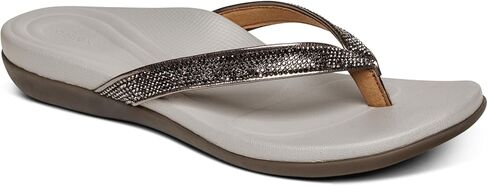 Aetrex Eve Sparkly Orthopedic Thong Sandals For Women - Water-friendly Sandals Women Dressy Casual Summer, Beach and Pool in Saudi Arabia