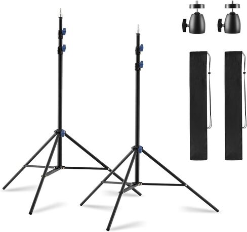 SH Light Stand Photography, 6.7ft/205cm Portable Photo Video Tripod Stand in Kuwait