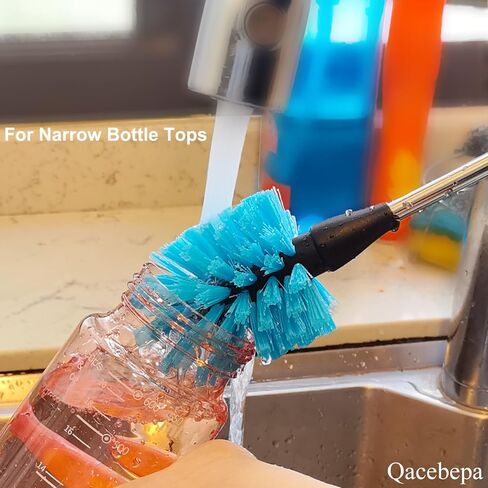 5-in-1 Tumbler Brush Cleaner Set, Cleaning Brush Washing Straw Tube lab Cleaning with Long Handle, for Water Bottle Brush Washing Coffee Mug Kettle Decanter Pipes lids Sinks Cap Covers in Kuwait