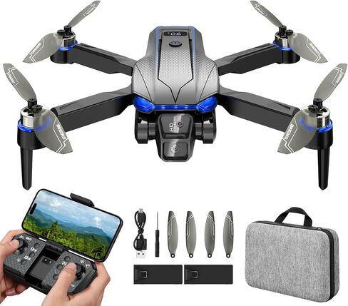 طائرة بدون طيار FPV قابلة للطي للأطفال والكبار، تصفيات! كاميرا عالية الدقة 1080 بكسل، حقيبة حمل، صورة شخصية للتحكم بالإيماءات، تثبيت الارتفاع، إقلاع/هبوط بمفتاح واحد، تقلبات ثلاثية الأبعاد —— 25.99 دولارًا فقط in Kuwait