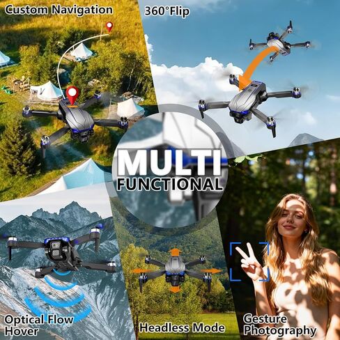 طائرة بدون طيار FPV قابلة للطي للأطفال والكبار، تصفيات! كاميرا عالية الدقة 1080 بكسل، حقيبة حمل، صورة شخصية للتحكم بالإيماءات، تثبيت الارتفاع، إقلاع/هبوط بمفتاح واحد، تقلبات ثلاثية الأبعاد —— 25.99 دولارًا فقط in Kuwait