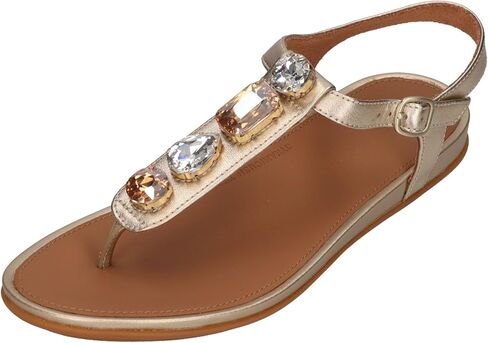 صندل FitFlop النسائي من الجلد GRACIE - حذاء مسطح خفيف الوزن بأشرطة للمشي مع بطانة مريحة ودعم للقوس in Kuwait