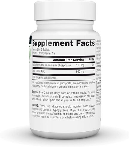 Source Naturals Alpha Lipoic Acid - Supports Healthy Sugar Metabolism, Liver Function & Energy Generation*, 300mg - 30 Time Release Tablets in Saudi Arabia