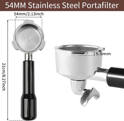 51 مم ممتلئ من الفولاذ المقاوم للصدأ مع 2 spouts متوافق مع Casabrews الإسبريسو آلة CM5418 ، 3700ESTERANTION in Kuwait