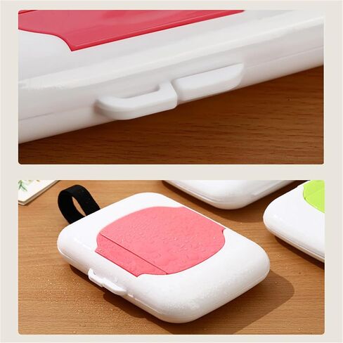 Refillable Wipe Holder Reusable Travel Wet Wipe Container Baby Wipe Hanging Box Case Baby Strollers Wipes Dispensers in Kuwait