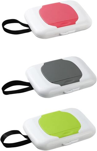 Refillable Wipe Holder Reusable Travel Wet Wipe Container Baby Wipe Hanging Box Case Baby Strollers Wipes Dispensers in Kuwait