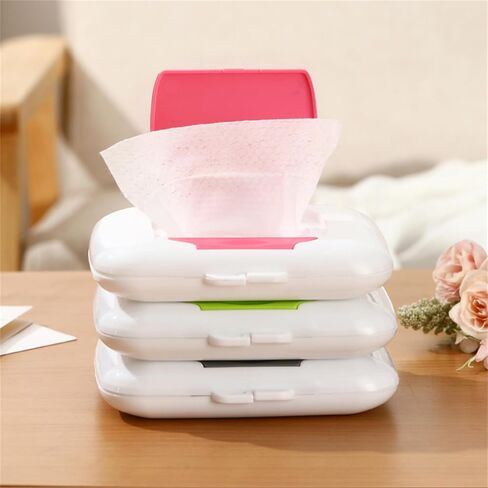 Refillable Wipe Holder Reusable Travel Wet Wipe Container Baby Wipe Hanging Box Case Baby Strollers Wipes Dispensers in Kuwait