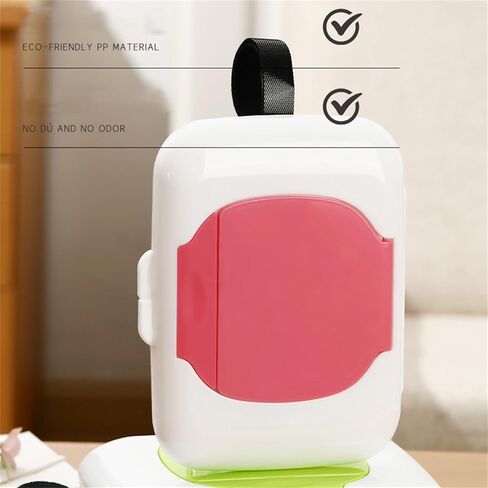 Refillable Wipe Holder Reusable Travel Wet Wipe Container Baby Wipe Hanging Box Case Baby Strollers Wipes Dispensers in Kuwait