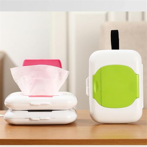 Refillable Wipe Holder Reusable Travel Wet Wipe Container Baby Wipe Hanging Box Case Baby Strollers Wipes Dispensers in Kuwait