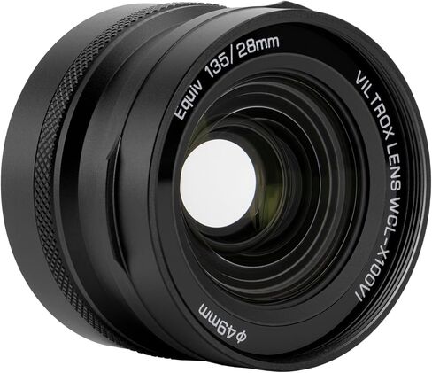 عدسة تحويل واسعة VILTROX WCL-X100VI متوافقة مع سلسلة Fujifilm X100، X100، X100V، X100VI، X100F، X100S (أسود) in Kuwait