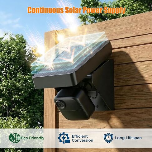 Solar Panel for Blink Outdoor 2K+/4(4th Gen)/(3rd Gen) XT3 and XT2/XT Camera, Solar Panel Charger Mount for Blink Camera with Built-in Battery, Waterproof, Adjustable Angle(Camera not Included) in Kuwait
