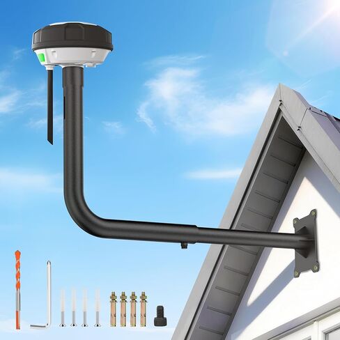 طقم تثبيت على الحائط لهوائي RTK لسلسلة Mammotion Luba 2 AWD، لـ YUKA 1000 & 2000، لـ YUKA 1500(2024)، لـ YUKA 2000(2024)، دعامة تثبيت على الحائط آمنة وقابلة للتعديل متوافقة مع هوائي RTK in Kuwait