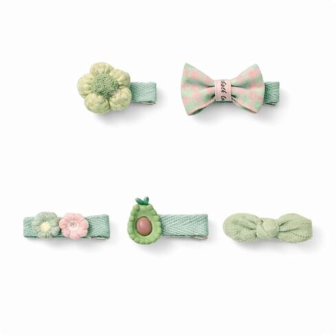 Baby Girl Hair Clips Non Slip for Thin to Thick Hair - No Damage Soft Barrettes for Newborn Infant Toddler - Cute Cartoon Hair Accessories Set (Pink) in Saudi Arabia