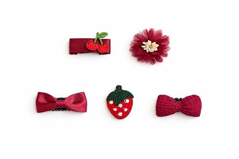 Baby Girl Hair Clips Non Slip for Thin to Thick Hair - No Damage Soft Barrettes for Newborn Infant Toddler - Cute Cartoon Hair Accessories Set (Pink) in Saudi Arabia