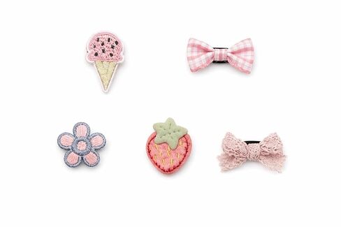 Baby Girl Hair Clips Non Slip for Thin to Thick Hair - No Damage Soft Barrettes for Newborn Infant Toddler - Cute Cartoon Hair Accessories Set (Pink) in Saudi Arabia