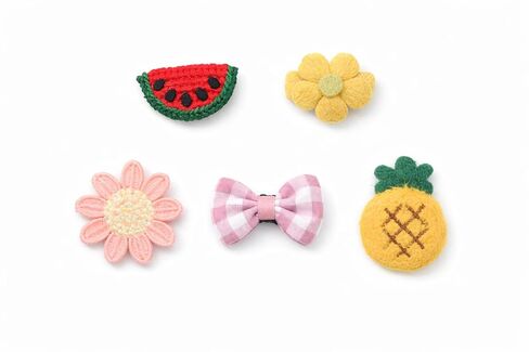 Baby Girl Hair Clips Non Slip for Thin to Thick Hair - No Damage Soft Barrettes for Newborn Infant Toddler - Cute Cartoon Hair Accessories Set (Pink) in Saudi Arabia
