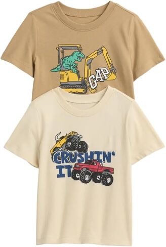 Gap Baby Boys' Sleeve Graphic Tee 2-Pack in Kuwait