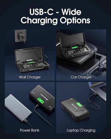 EN-EL12 Battery 2 Pack and USB-C Dual Charger for Nikon Coolpix S9900, S9700, S9500, S9300, AW110, AW130, S70 and More (1500mAh High Capacity) in Kuwait