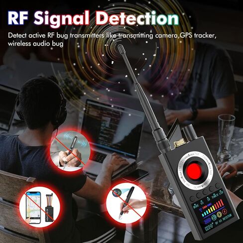 Anti-Spy Hidden Camera Detector Portable Listening Device Detector Camera Finder Professional Privacy Protector in Kuwait