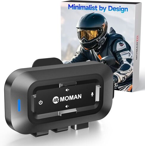 Moman CPX Motorcycle Group Mesh Intercom, 24 Riders Mesh Communication System BT5.4 Helmet Speaker Headset 2000M with Audio Multitasking/Music Share/AI Noise Reduction/Hi-Fi Stereo/Waterproof, 2 Pack in Saudi Arabia