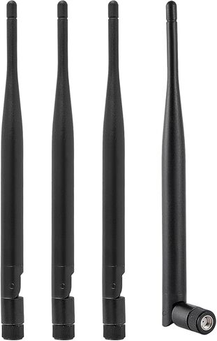 4Pcs Dual Band 3dBi WiFi Antenna 2.4GHz 5GHz 5.8GHz RP-SMA Male Bluetooth Antenna for USB Adapter Camera Video Surveillance Monitor PC Computer WiFi Router Wireless Network Card in Saudi Arabia